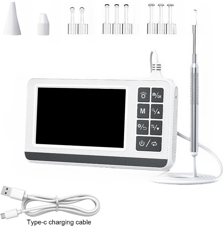 Claryon personal hygiene ear otoscope, 3.9mm camera for detailed ear examination and cleaning