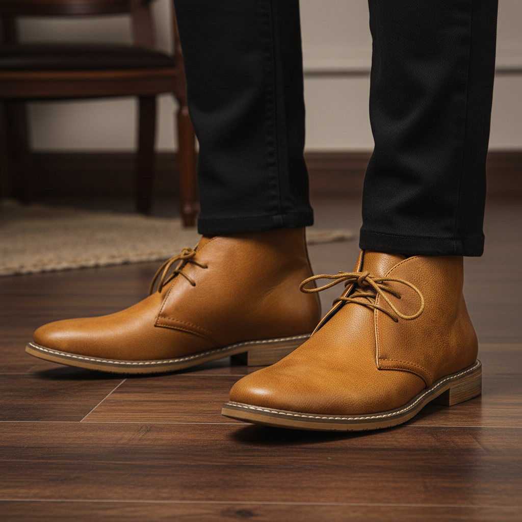 Classic black leather men's dress shoes, perfect for formal events and office wear. Timeless elegance.