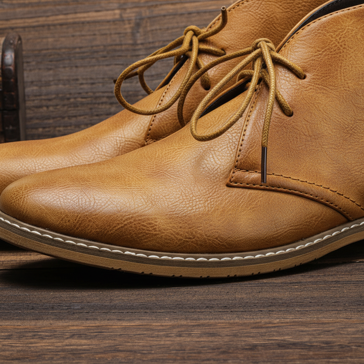 Elegant men's formal shoes, high-quality black leather, durable and comfortable for all-day professional wear.