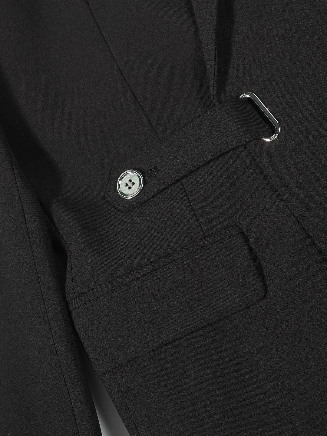 Tailored classic black blazer for men, offering a sharp, modern fit for any sophisticated outfit.