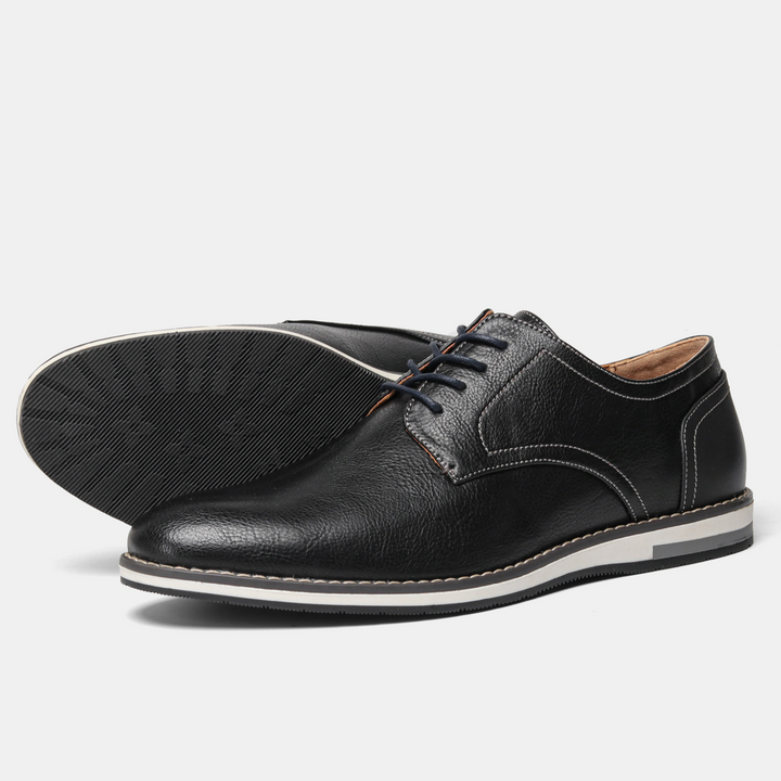 Men's formal lace-up Derby shoes, a timeless addition to any professional wardrobe and elegant attire.