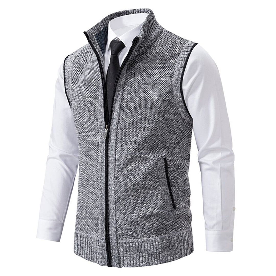 Premium men's vest, a stylish outerwear option for a sophisticated look.