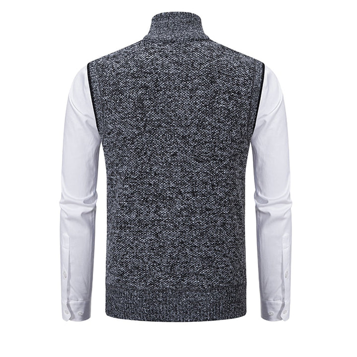Stylish men's vest, a perfect layering solution for a polished aesthetic.