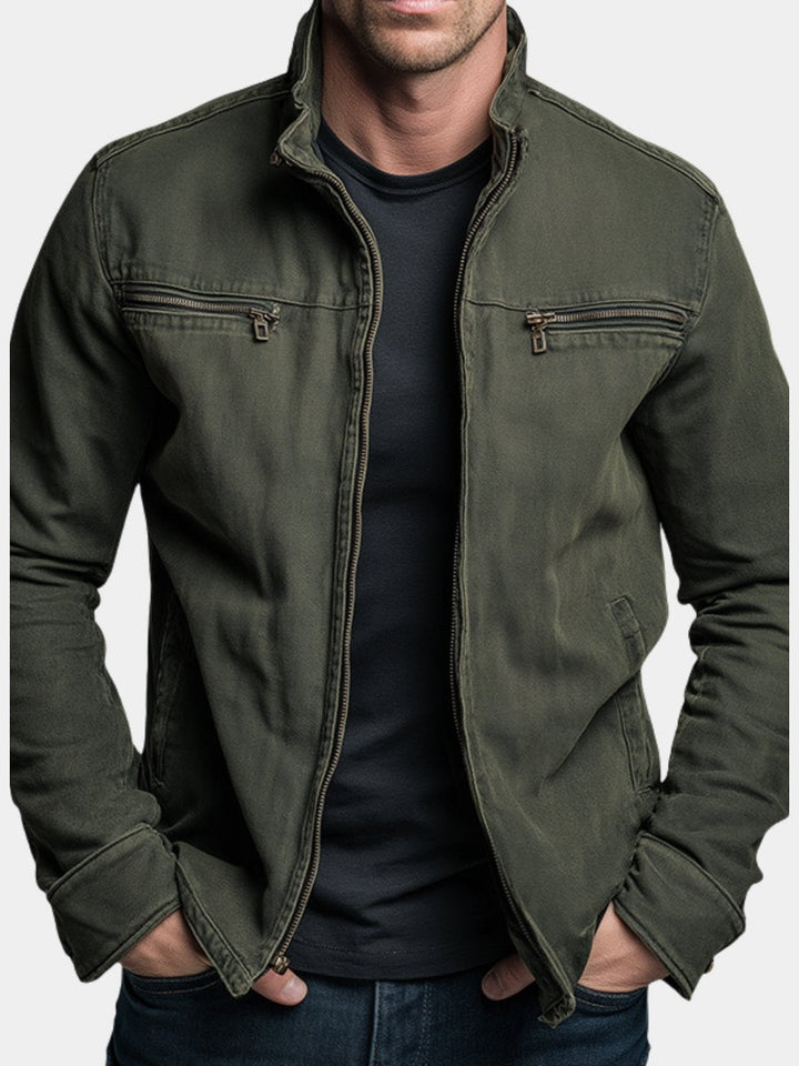 Classic casual men's utility jacket for everyday style. Perfect outerwear for spring & fall layering.