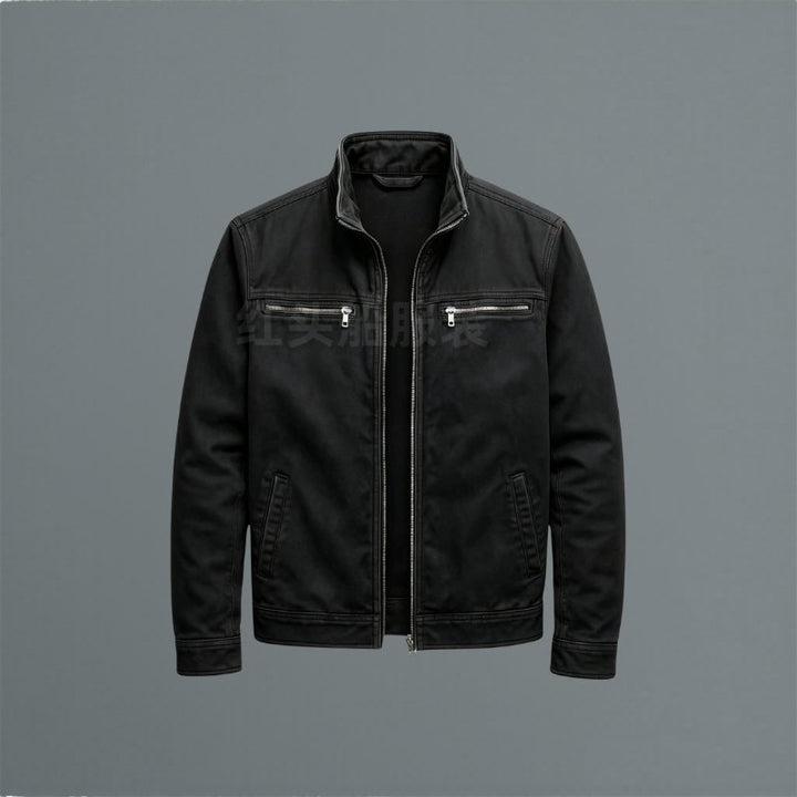 Comfortable men's classic utility coat, versatile for layering, perfect casual outerwear for fall fashion.