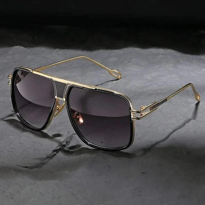 Iconic unisex gold aviator sunglasses, a versatile classic eyewear choice for timeless style & vision clarity.