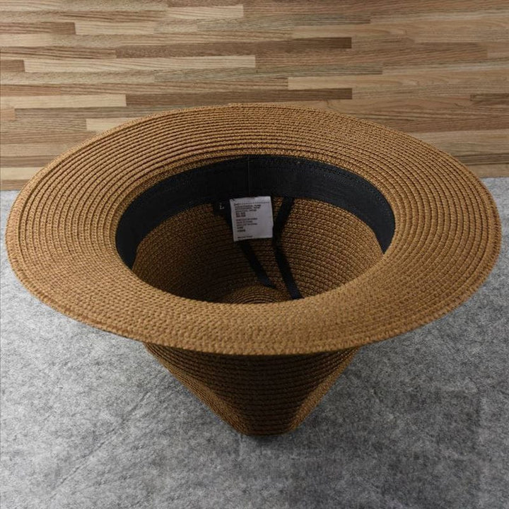 Authentic men's Panama hat. Handwoven Toquilla straw for a classic, lightweight, & protective summer look.
