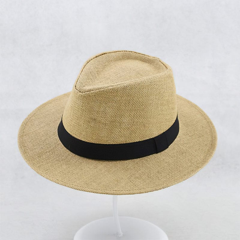 Lightweight men's summer hat. Classic handmade Panama design, Toquilla straw for UV protection.