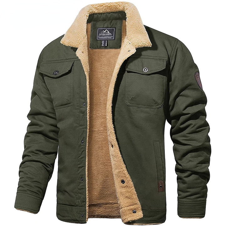 Modern classic men's bomber jacket. Stylish, comfortable, and warm men's winter outerwear.
