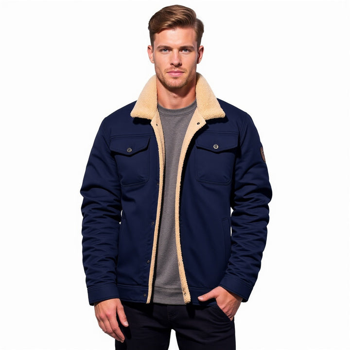 Essential men's bomber jacket for fall & winter. Warm, fashionable, and classic outerwear.