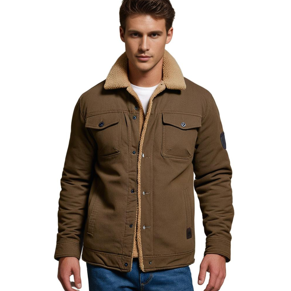 Men's classic bomber jacket. Warm, stylish, and essential winter outerwear for any man.