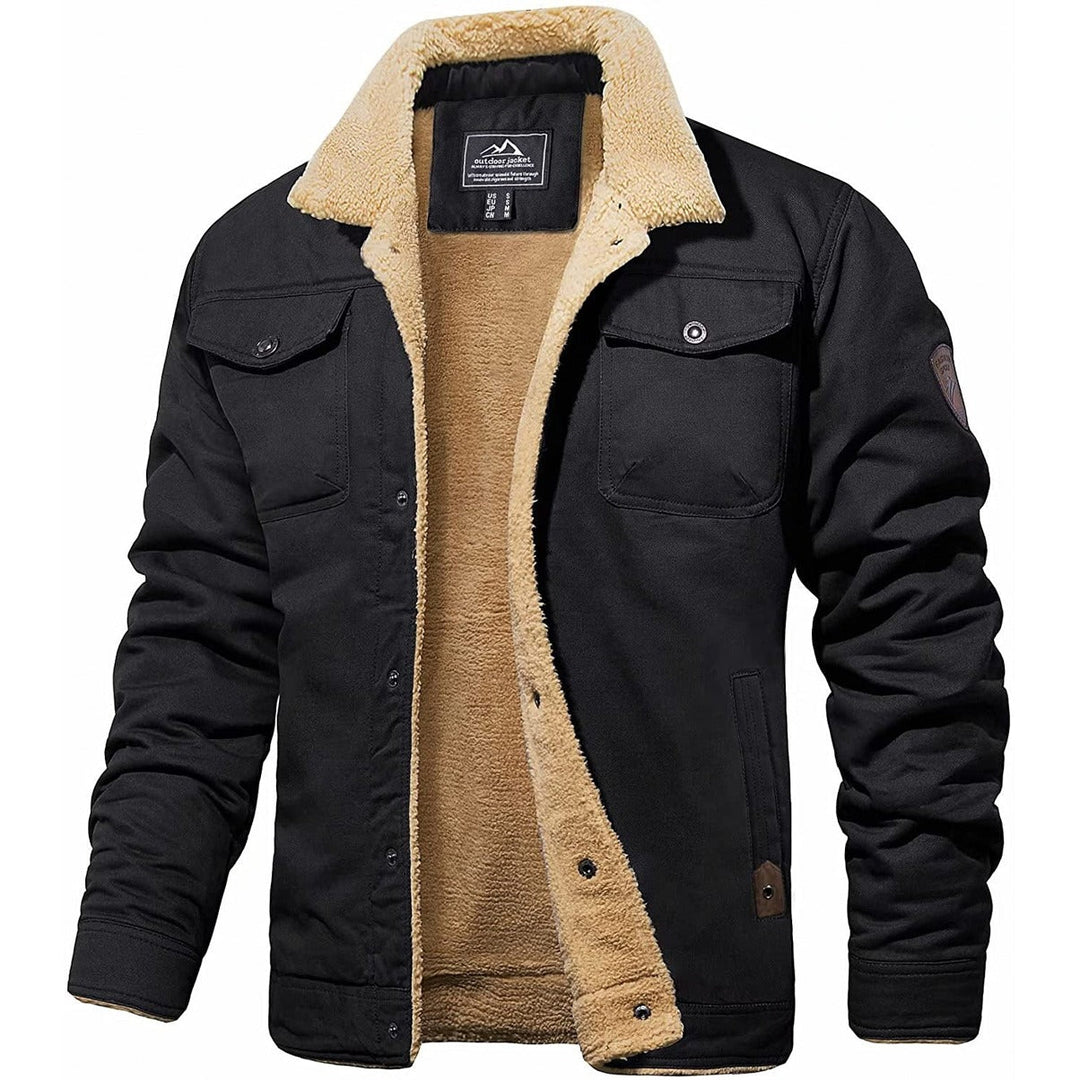 Versatile casual men's bomber jacket. Perfect fall fashion, warm and classic for winter.
