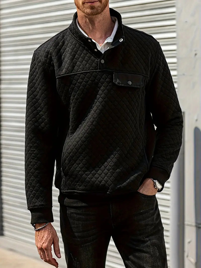 Men's classic crewneck sweater for ultimate comfort. Versatile for everyday, business casual, fall, & winter.