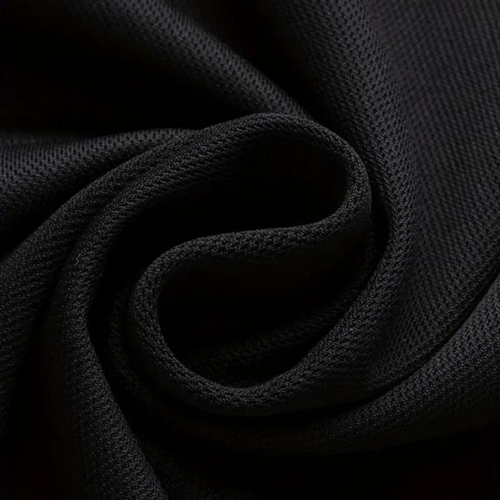 Men's fashion cotton polo, breathable & soft, features an elegant subtle floral trim.