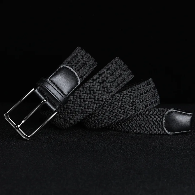 Casual men's braided belt, perfect for everyday wear. Durable & stylish classic waist accessory.