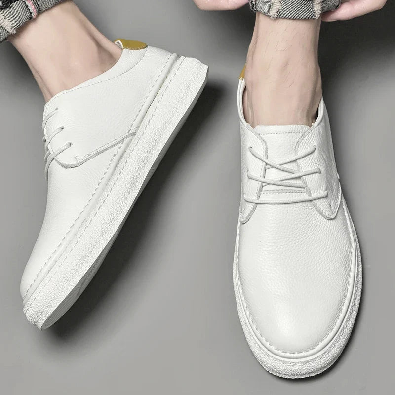 Classic men's genuine leather oxford shoes, perfect for formal and business attire.