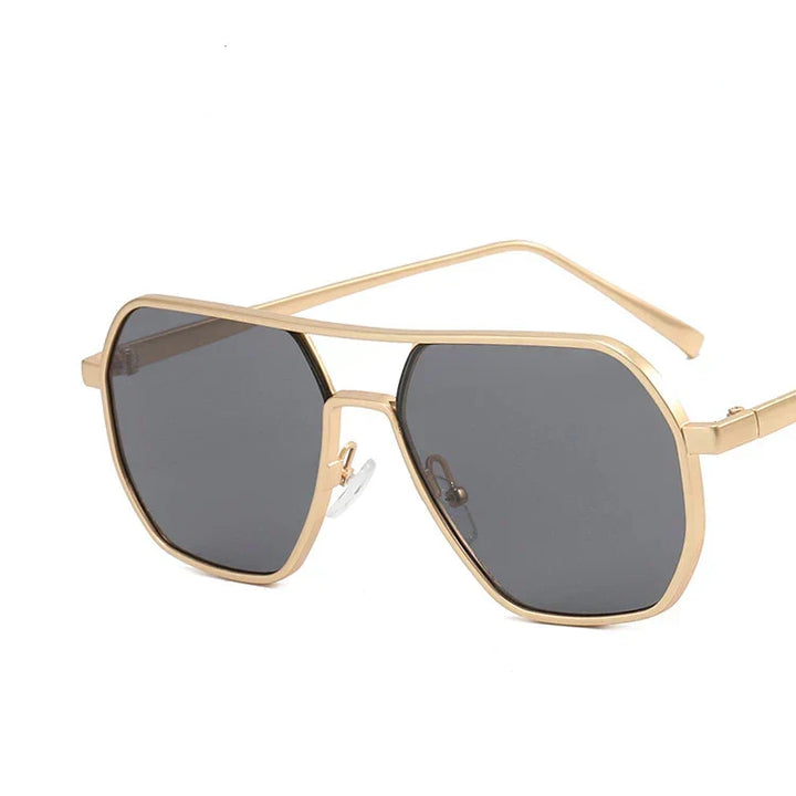 Elegant men's fashion accessory: Matteo classic metal frame sunglasses offering UV400 sun protection.