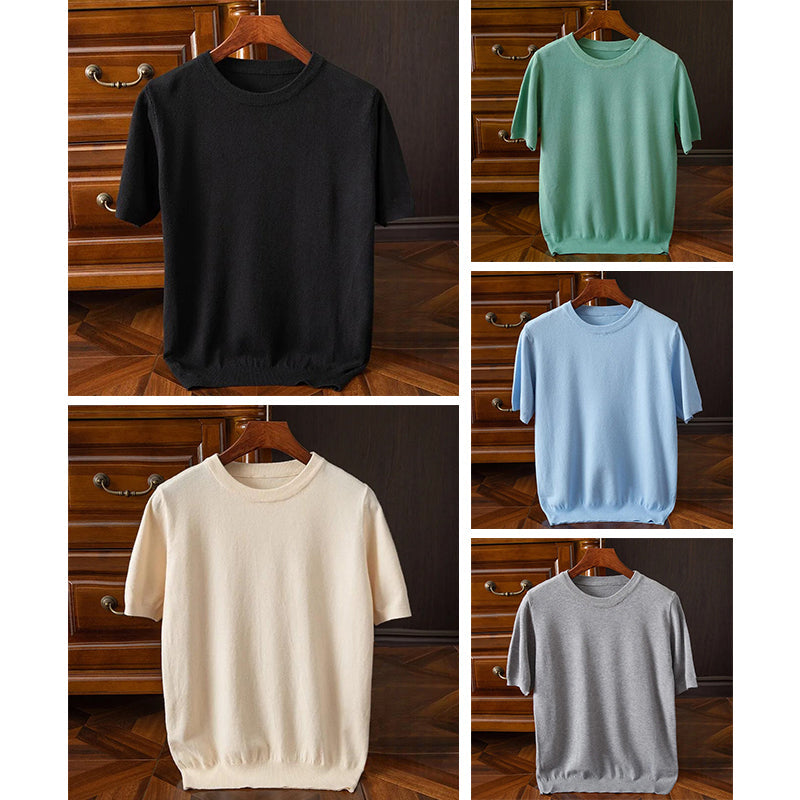 Quality men's classic O-neck short sleeve tee. Durable and comfortable basic top for versatile everyday use.