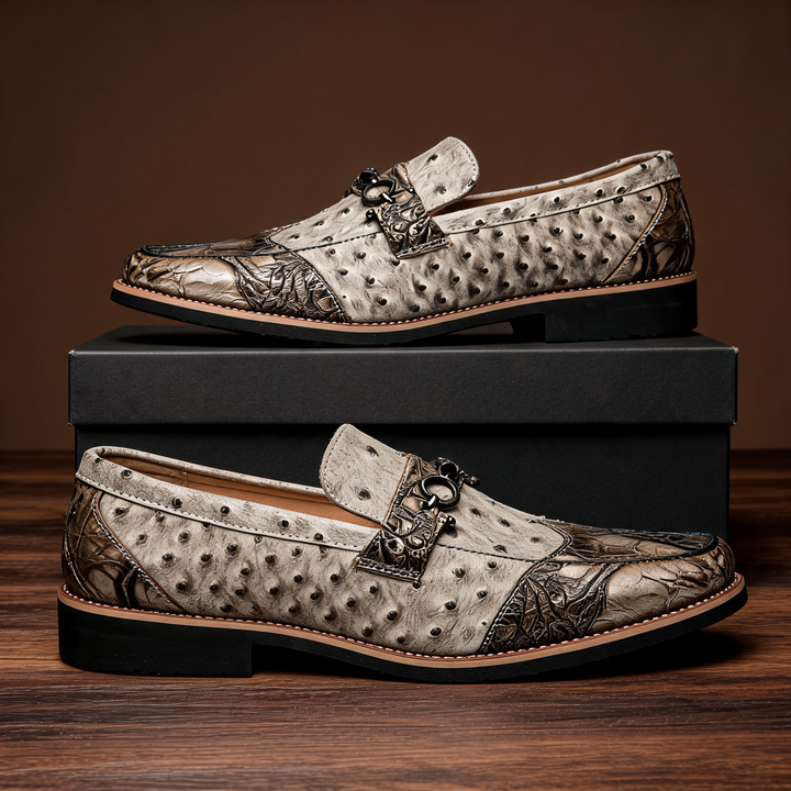 Sleek men's classic slip-on casual shoes, comfortable and stylish, perfect for versatile daily wear.