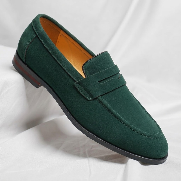 Men's fashion essential: classic slip-on penny loafers for a sophisticated look & all-day comfort.