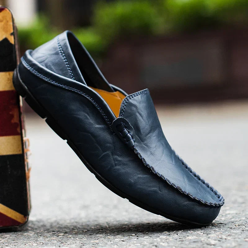 High-quality men's slip-on loafers, combining classic design with ultimate comfort and style.