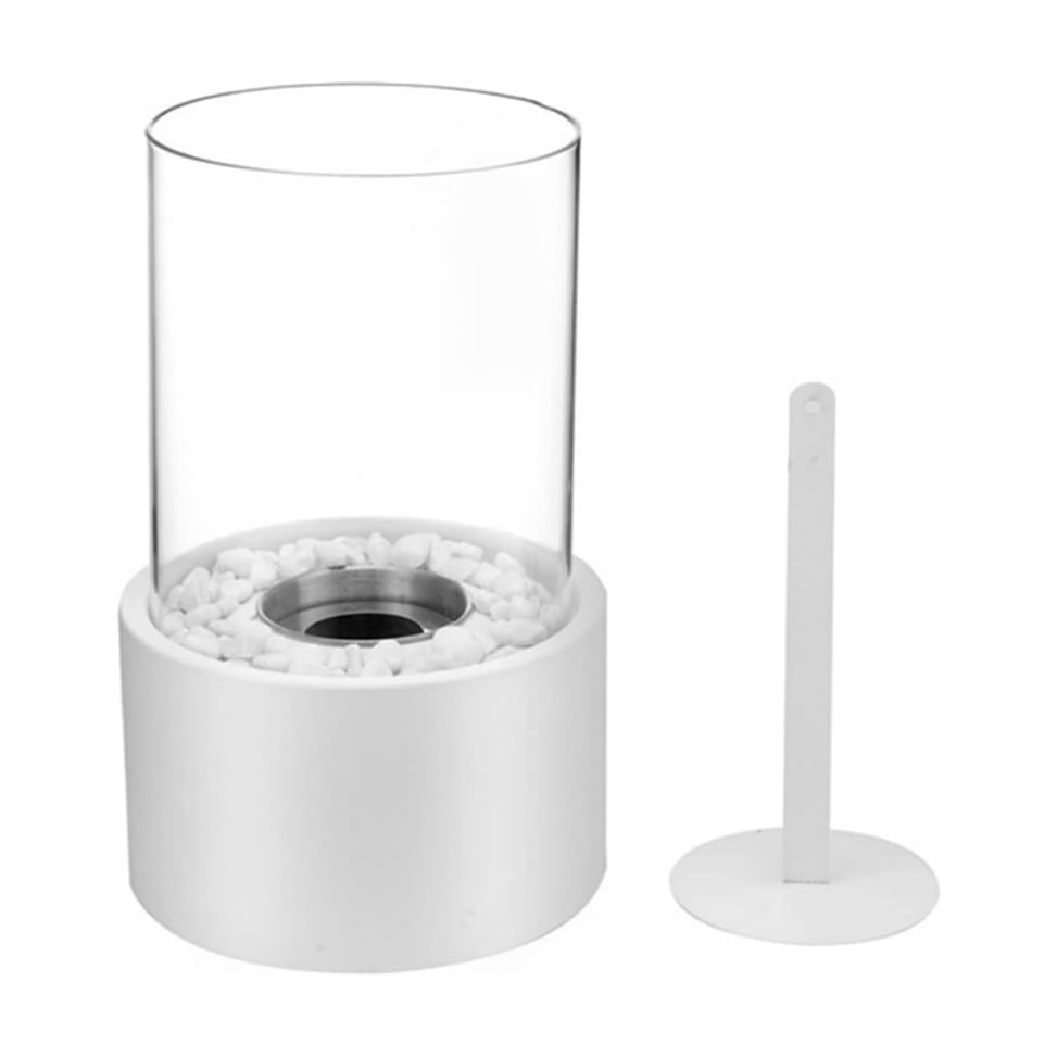 Lumora Klassieke Oil Lamp, an open flame lantern design, metal and glass, for timeless home decor accents.