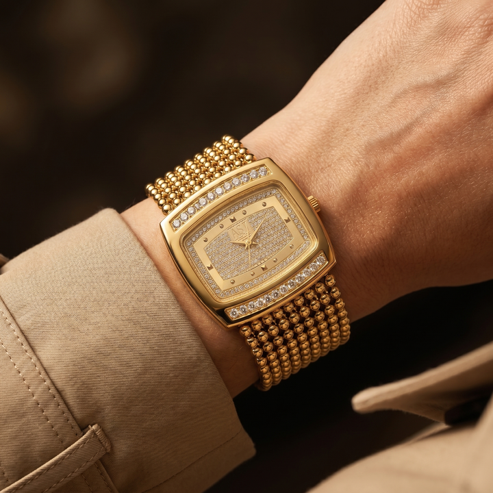 Classic unisex elegant watch with a clean dial, perfect everyday accessory for versatile style.