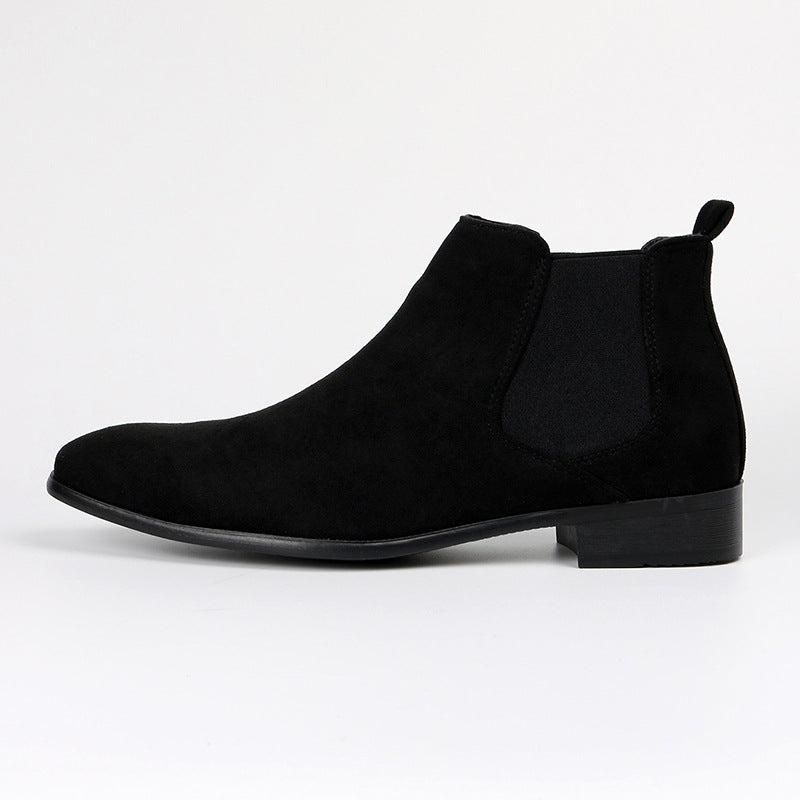 Everyday women's slip-on Chelsea boots. Features a comfortable block heel, suitable for both casual and professional looks.