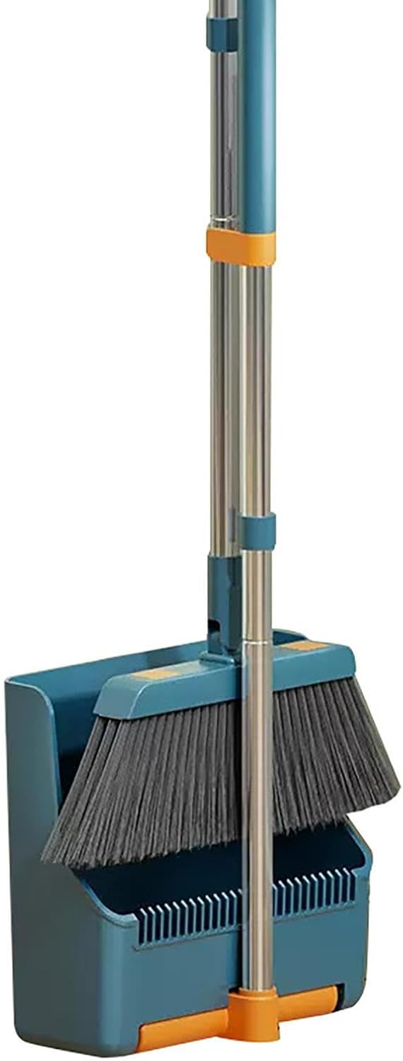 Clavira rotating broom head and long handle for reaching tricky corners during home cleaning