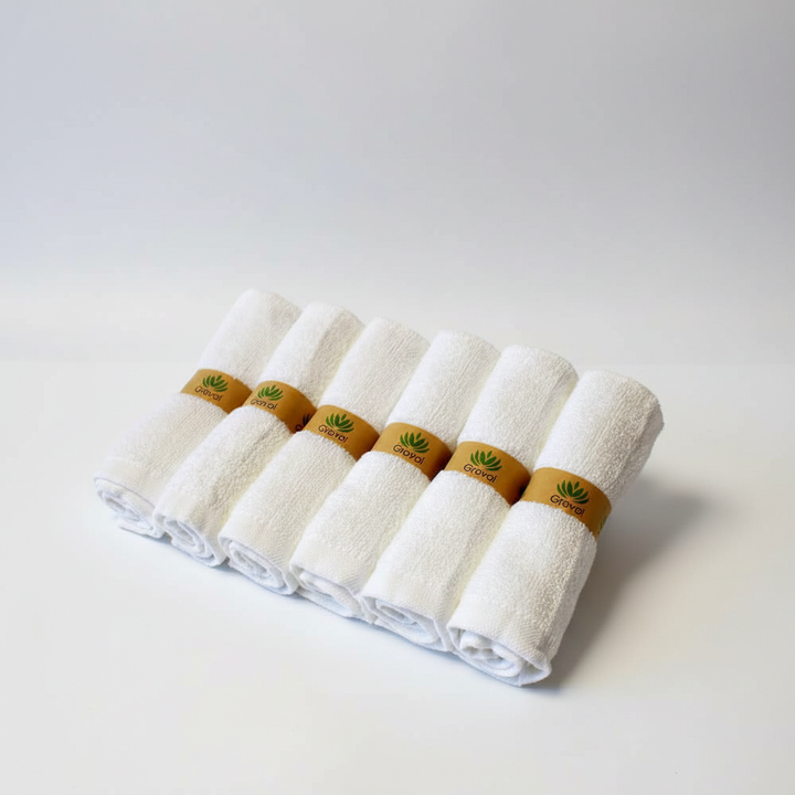 Sustainable bamboo multipurpose cloths by CleanGreen, ideal for baby care & biodegradable cleaning