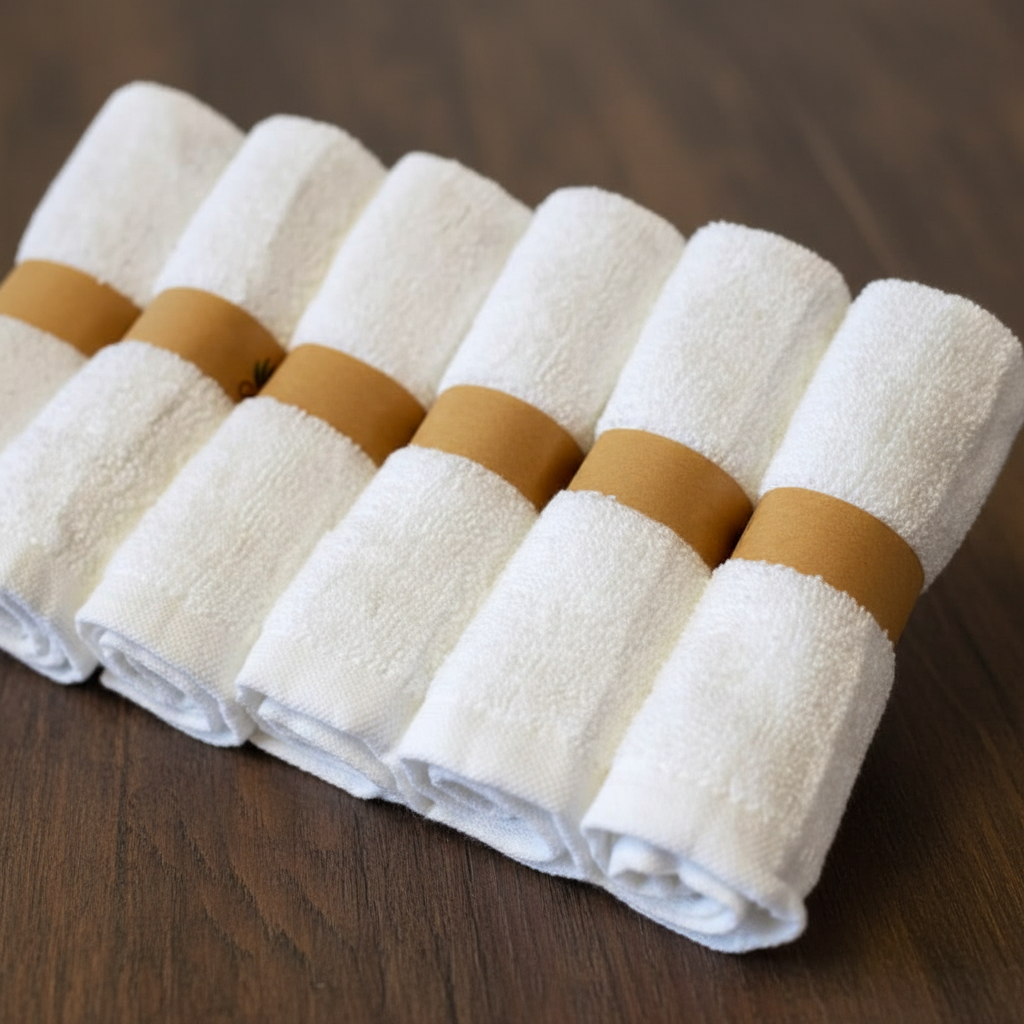 Highly absorbent CleanGreen bamboo cotton cloths, eco-friendly solution for all household needs