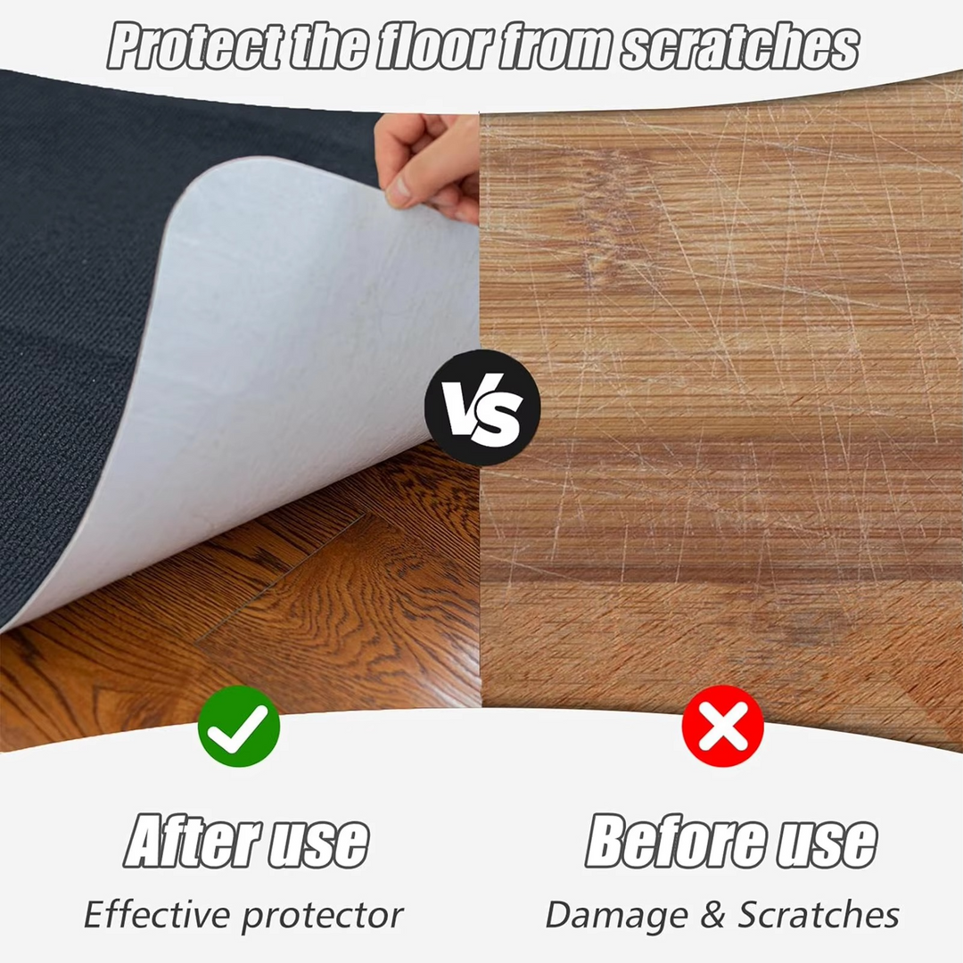 Transparent floor protector mat, keeps office carpet & hard floors safe from desk chair casters. Reliable.