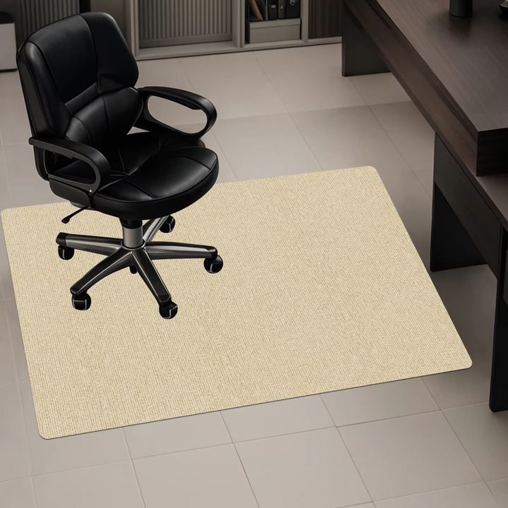 Clear office chair mat for carpet and hard floors, durable floor protection for desk chairs. Prevents scratches.