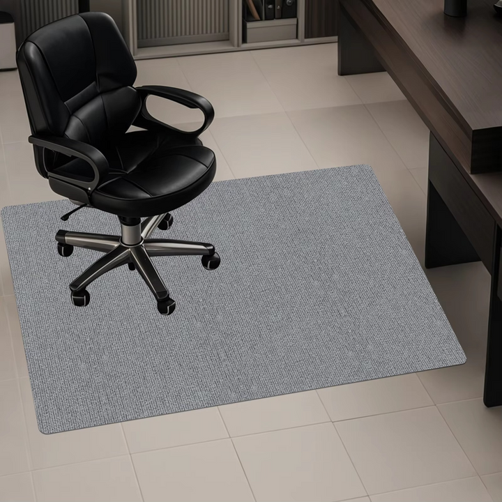 Premium clear office chair mat, durable floor protector for carpet, hardwood, and tile floors. Home office essential.