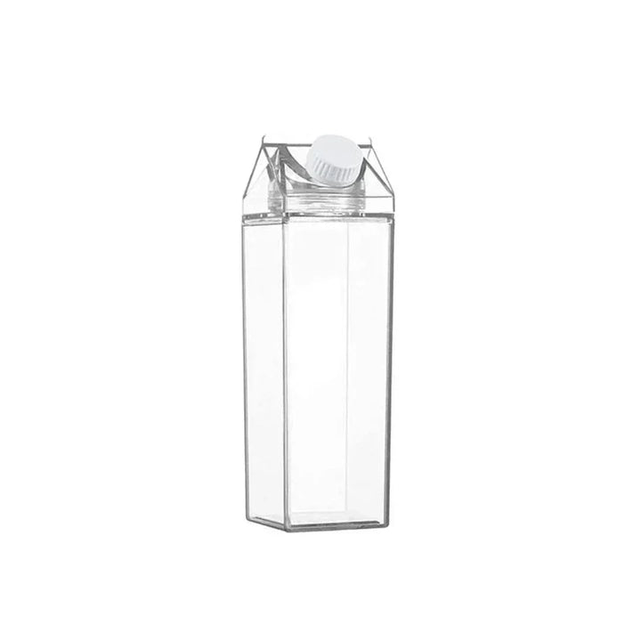 Eco-friendly clear reusable water bottle for daily hydration. BPA-free, portable drink container for all.