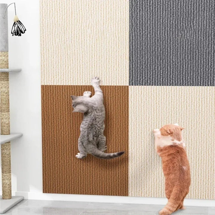 Pet furniture protector film, easy to apply, prevents cat damage.