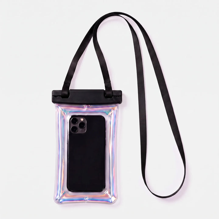 Water resistant clear phone case, ideal for protecting your device during travel and outdoors.
