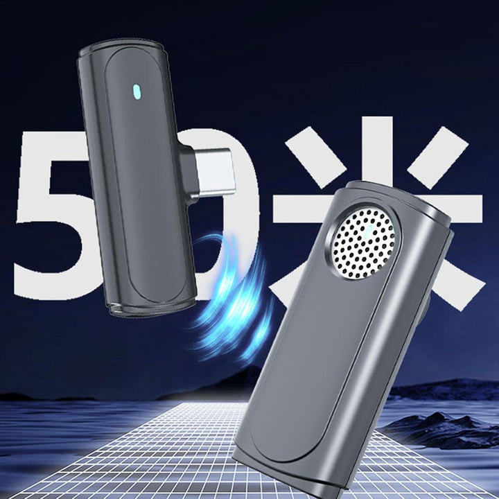Portable ClearSoundPro wireless lavalier mic, ideal for podcast and content creation