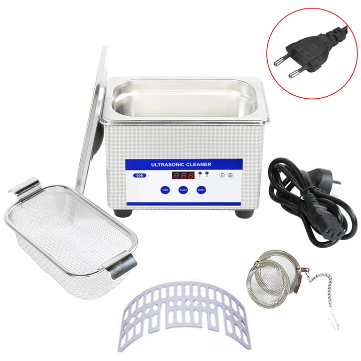 ClearWave ultrasonic cleaner, 40kHz, quiet operation for glasses and jewelry, home convenience.