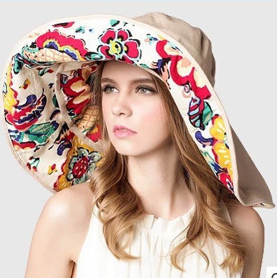 Cleofa women's wide brim sun protection beach hat, lightweight, stylish summer accessory for UV protection