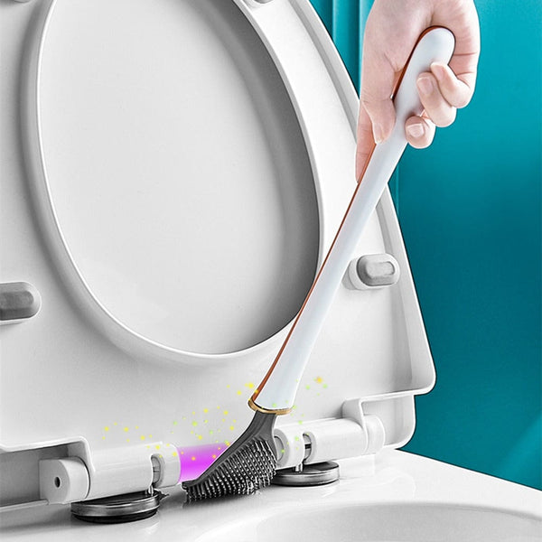 Stylish Clevora toilet brush with wall bracket, enhancing bathroom organization and hygiene