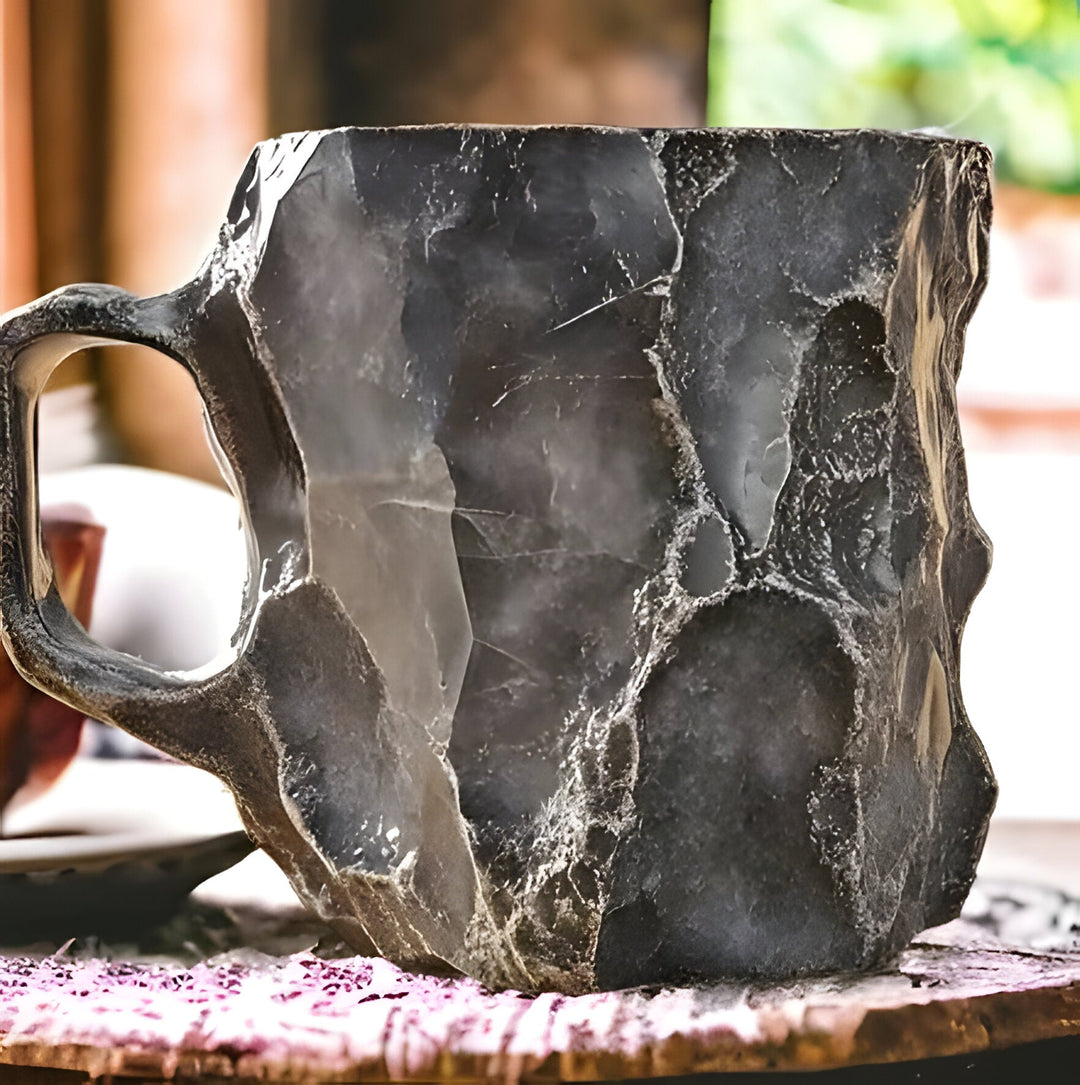 Colorful crystal-look resin coffee mug, perfect for adding a touch of modern flair to your home decor.
