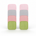 Green + Red + Light Pink + Gray