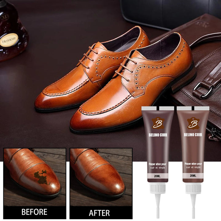 Universal Leather Repair Gel kit with applicator for easy home furniture fixes.
