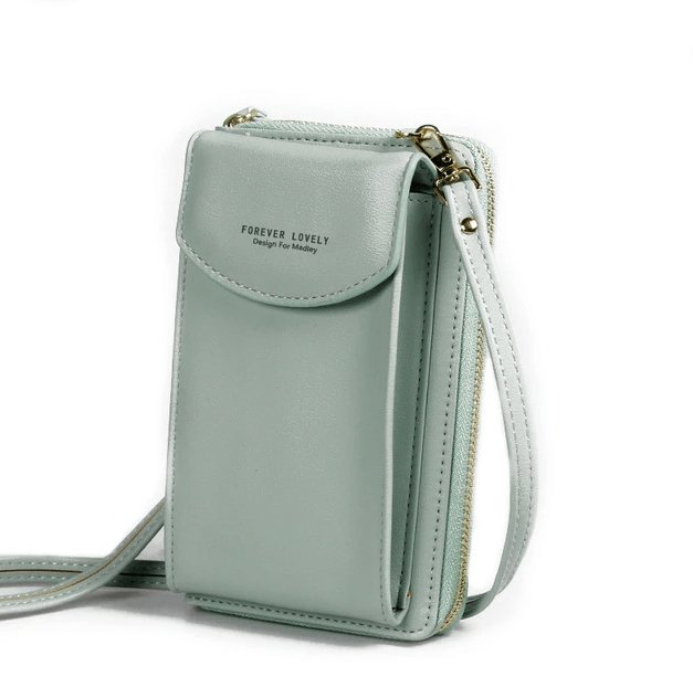 Women's durable PU leather compact bag, adjustable strap for comfortable crossbody shoulder wear.