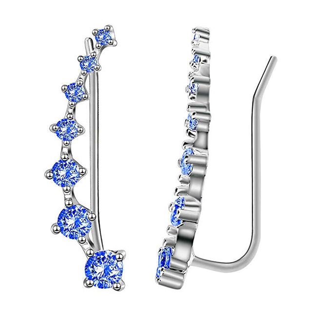 Gift-ready women's sparkling dangle earrings, perfect for special occasions.