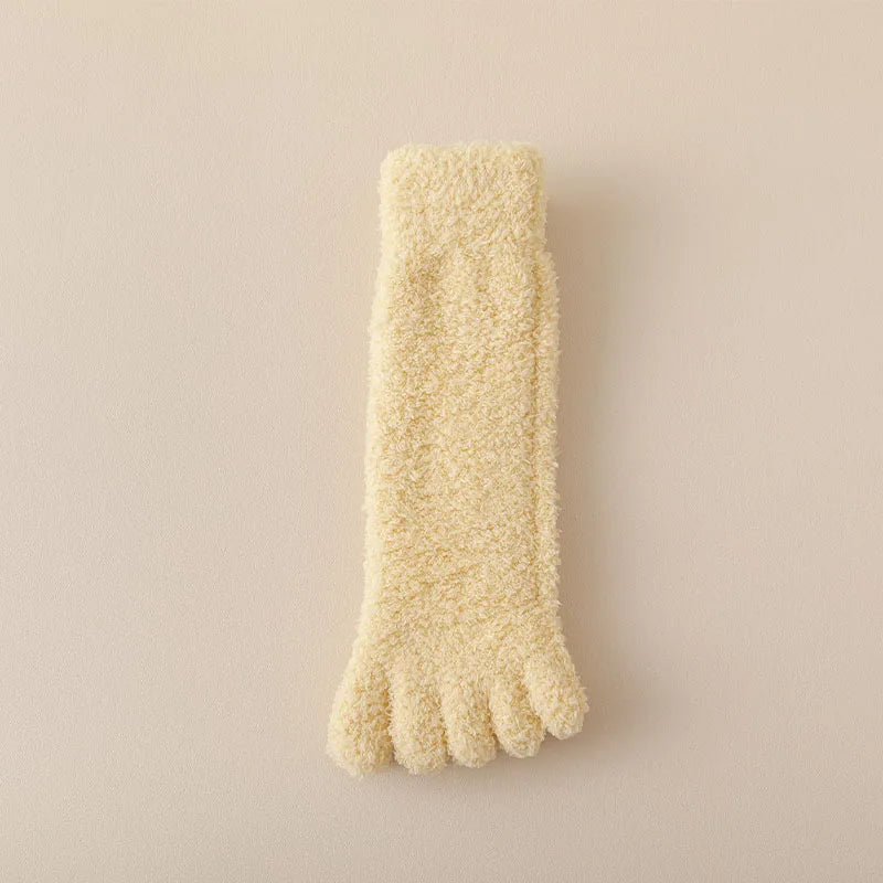 Stylish women's warm toe socks, an ultra soft choice for cozy winter comfort.