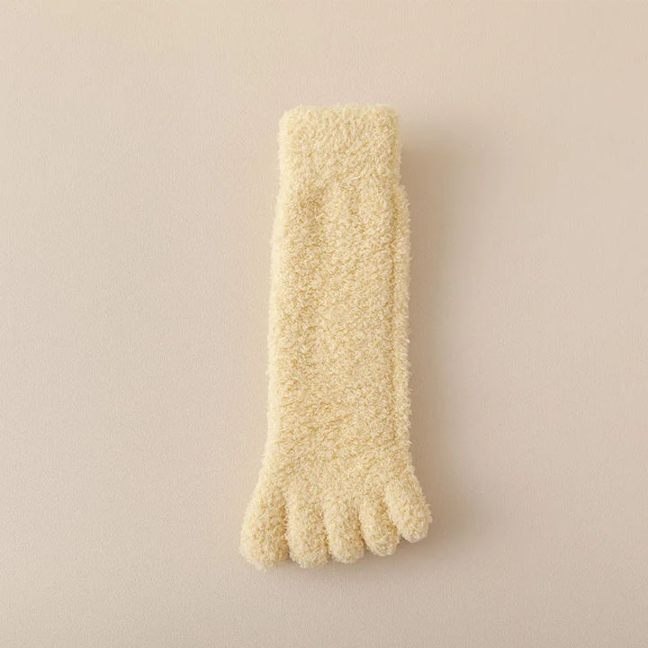 Stylish women's warm toe socks, an ultra soft choice for cozy winter comfort.