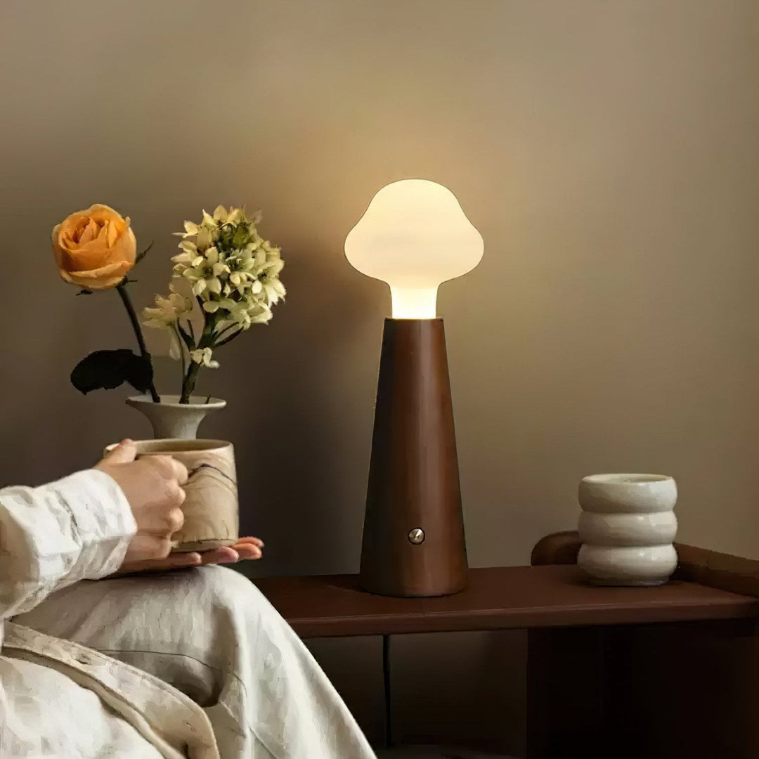 Nebulite cloud inspired LED lamp, casting gentle light, ideal for cozy bedroom ambiance.