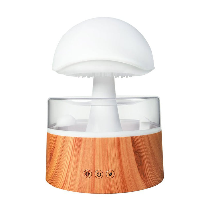 Unisex cloud humidifier & diffuser with multicolor ambient light, rain sound. Perfect for home decor & relaxation.